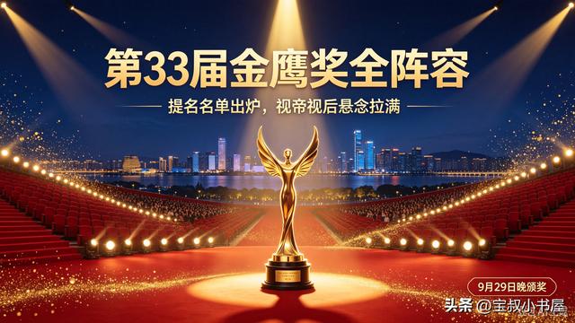 第33届金鹰奖全阵容出炉！神仙打架，视帝视后悬念拉满